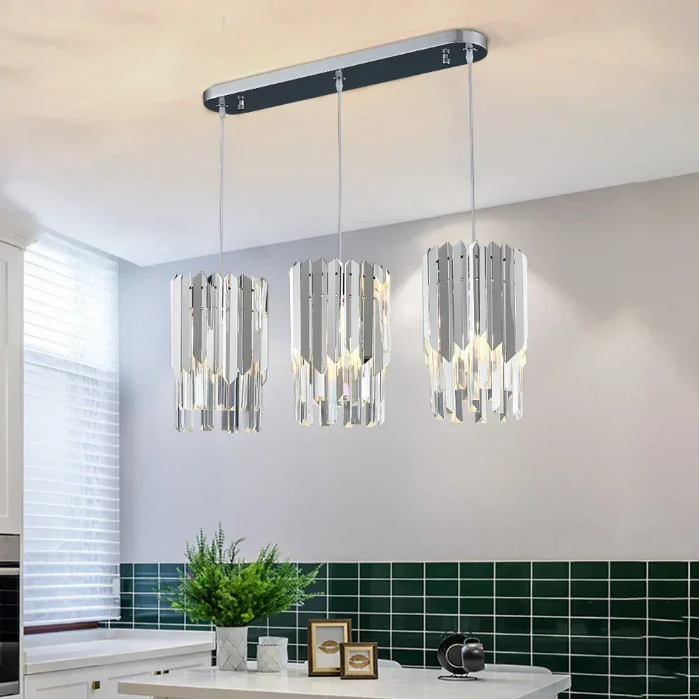 ثريا كريستال LED ذهبية K9 من ديكور بايتس™ لغرفة المعيشة والمطبخ وغرفة الطعام وغرفة النوم