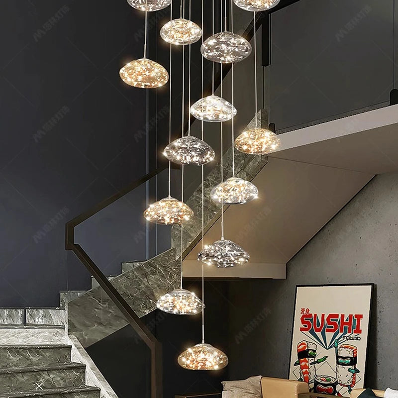Modern Crystal Multi-Light Pendant Chandelier
