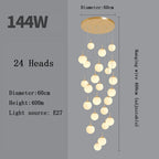 Nordic Glass Staircase Chandelier Pendant Light