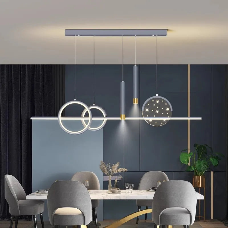 ثريات DecorBites™ LED المتدلية لغرف المعيشة والطعام العصرية