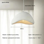 Handmade Wabi Sabi Resin Pendant Light
