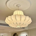 Japanese Wabi-Sabi White Silk Knitted Pendant Light