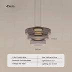 Nordic Glass Pendant Light in Green or Gray