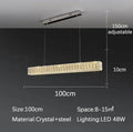 DecorBites™ Golden LED Crystal Chandelier for Modern Home Interior