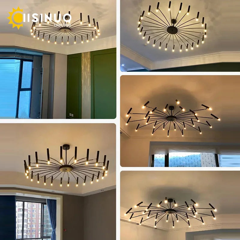 Minimalist Metal G9 Pendant Chandelier