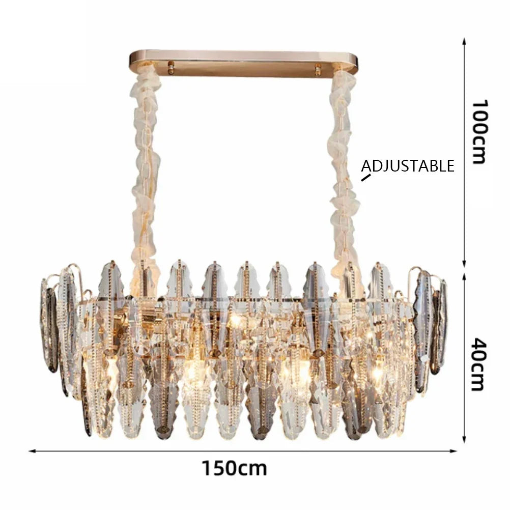 Lustre LED Leaf DecorBites™ : Éclairage de décoration moderne pour salon et escalier tournant duplex