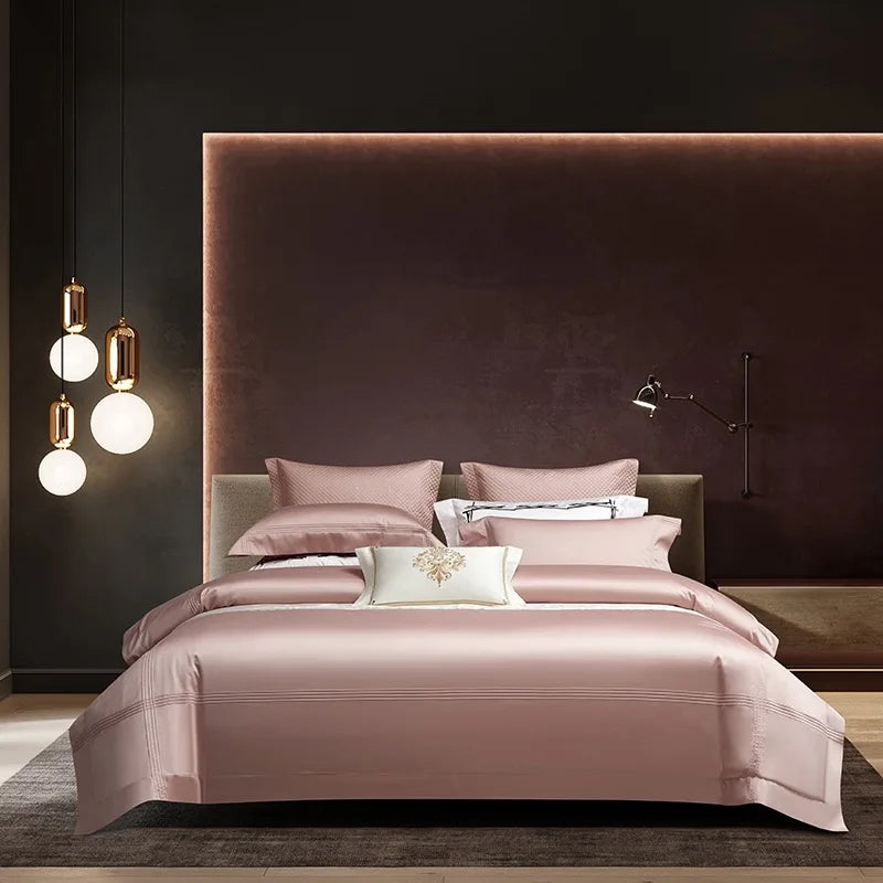 DecorBites™ 1000TC Egyptian Cotton Luxury Hotel Bedding Set: Duvet Cover, Sheet Set, Pillowcases