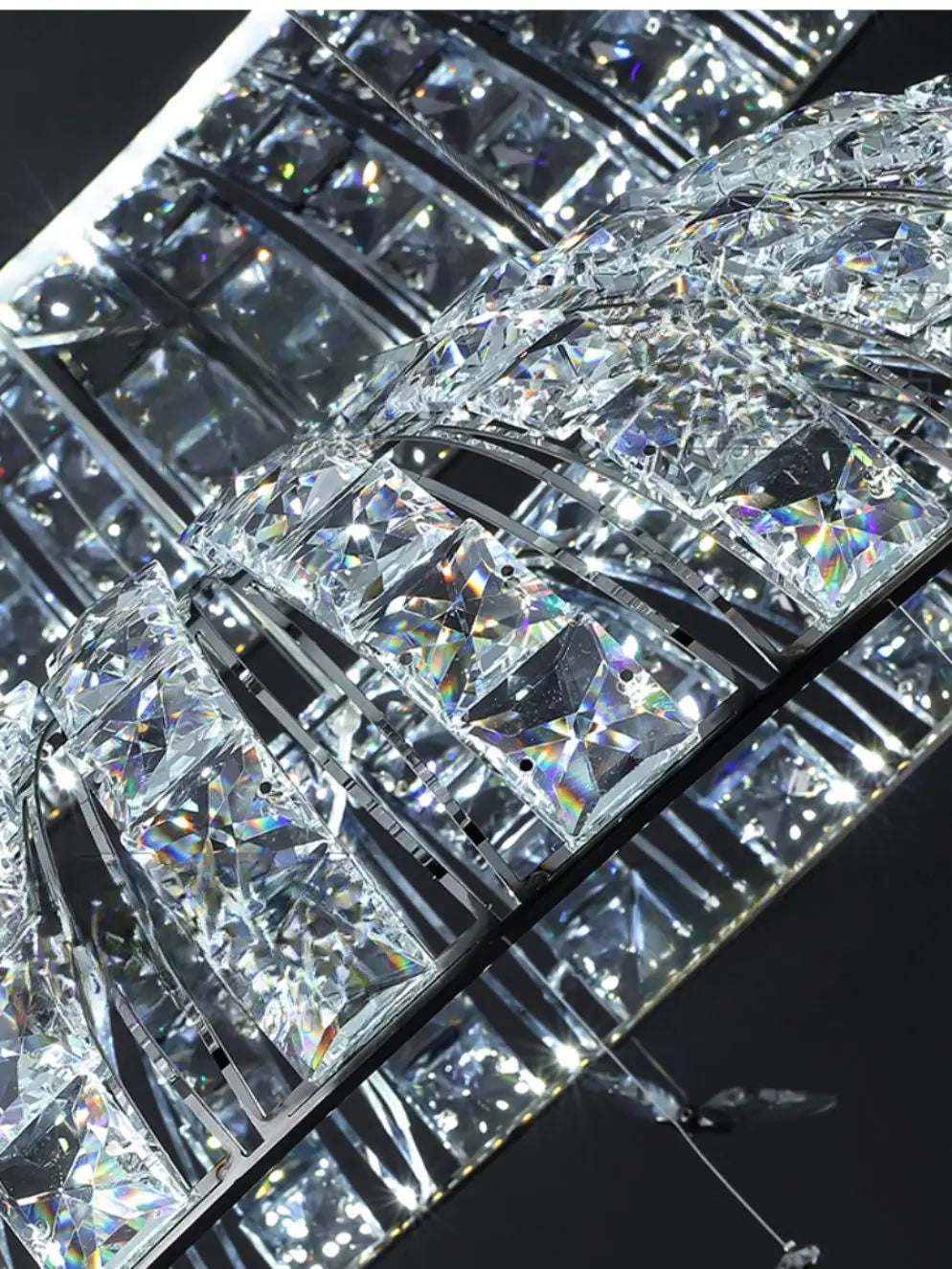 DecorBites™ Crystal Butterfly Pendant Light: Italian Postmodern Luxury Lamp for Villa Duplex Building