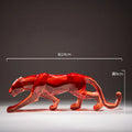 DecorBites™ Leopard Cheetah Resin Animal Sculptures for Home Decor