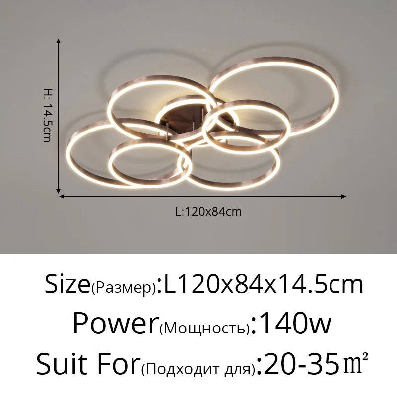 ثريا DecorBites™ LED: مصابيح عصرية لغرف المعيشة والدراسة والنوم، ثريات مدخل دائرية الشكل