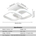 DecorBites™ Acrylic LED Ceiling Lamp: Modern Nordic Chandelier for Living Dining Room & Aisle