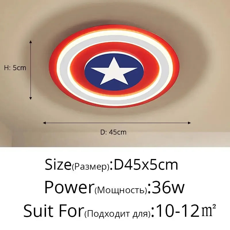 DecorBites™ Plafonnier LED de Dessin Animé pour Enfants | Lampes Décoratives pour Chambre de Garçons et Filles