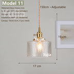 Vintage Green Glass Pendant Light With Brass Details