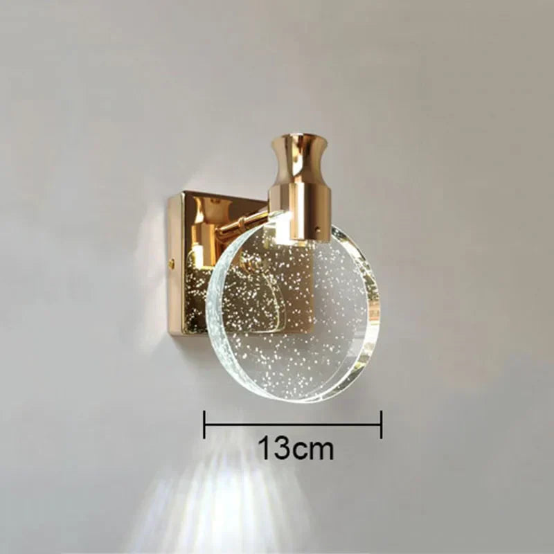 DecorBites™ Crystal Bubble Wall Lamp: Modern Luxury Lighting for Bedroom, Living Room, and Aisle