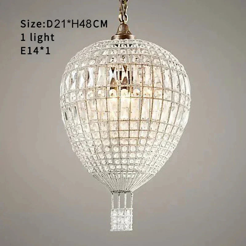 DecorBites™ French Balloon Crystal Pendant Lights for Luxury Home Decor