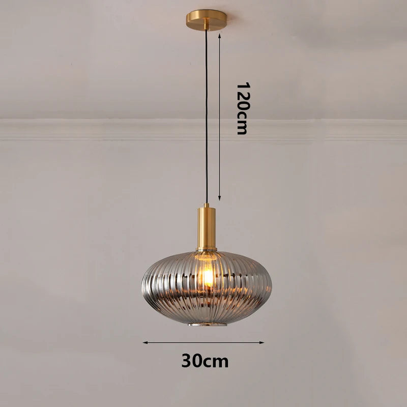 Modern Ring Glass Pendant Light
