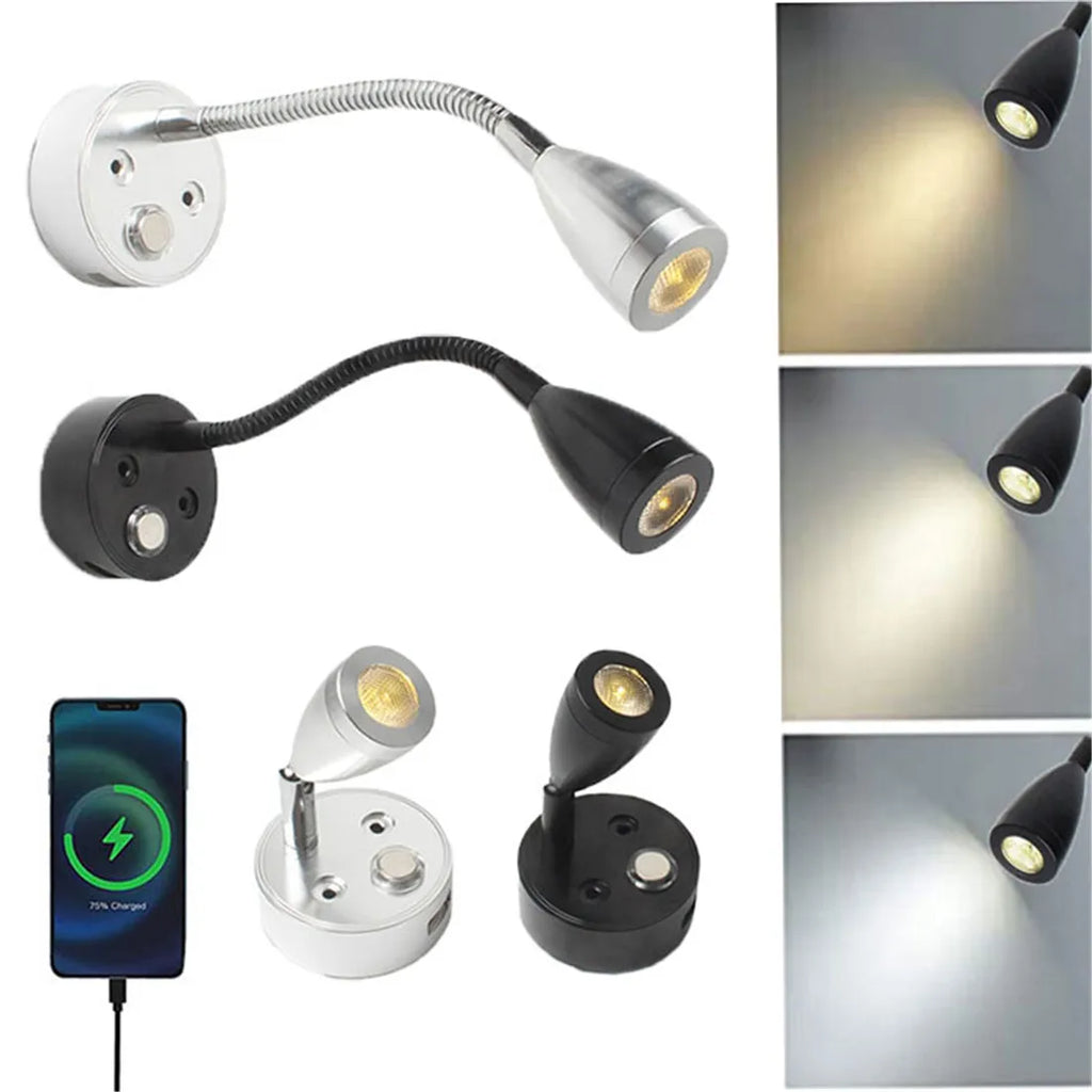 مصابيح LED من DecorBites™ مع شاحن USB ومفتاح تحكم باللمس للمركبات