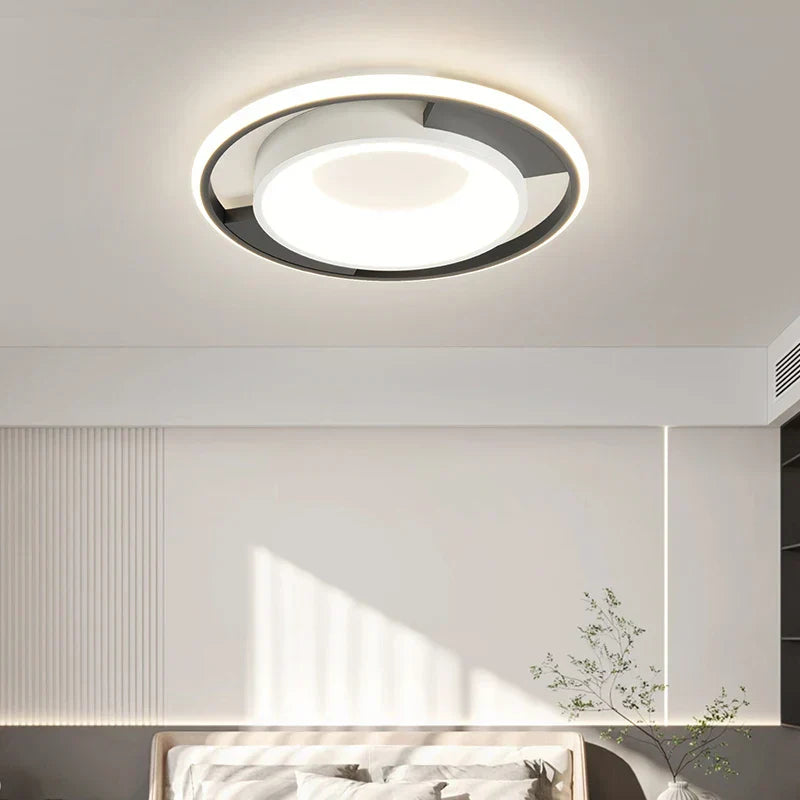 ثريا LED من DecorBites™: مصابيح سقف عصرية بسيطة مع ريموت للتحكم للمنزل وغرفة النوم والشرفة