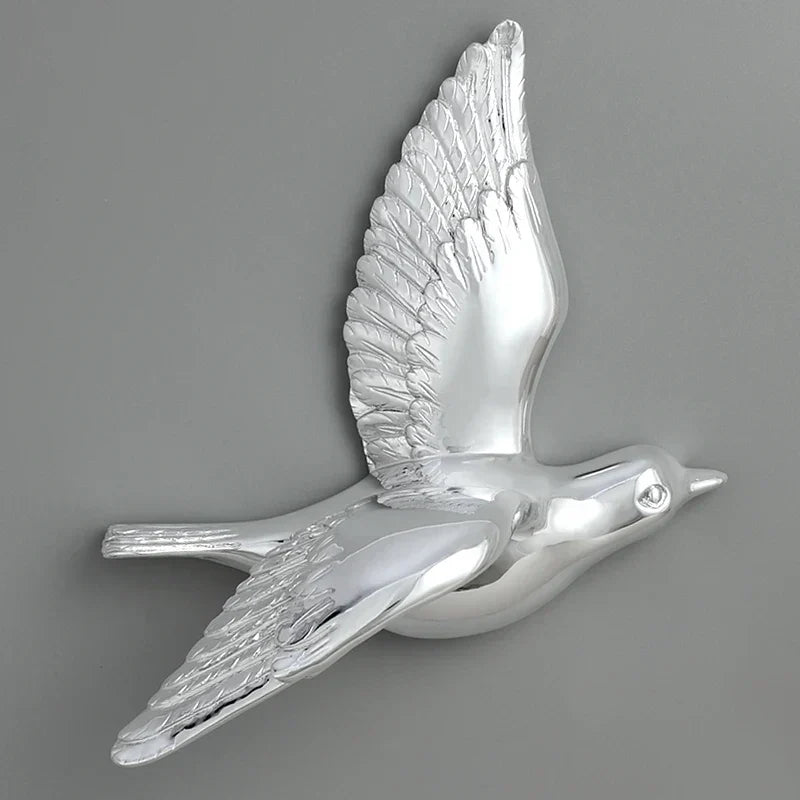 DecorBites™ 3D Bird Resin Statue Wall Decor for Children's Room - Animal Figurine Ornament