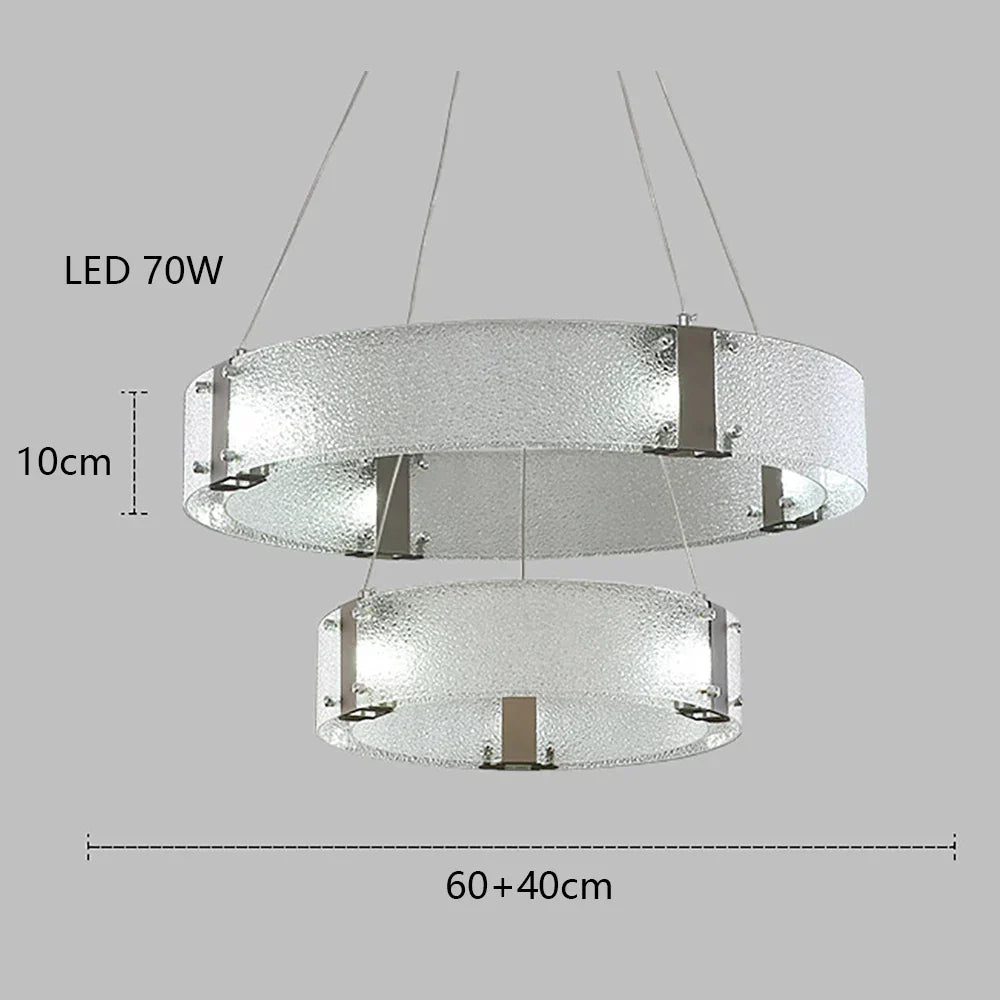 ثريا DecorBites™ الذهبية بإضاءة LED لإضاءة غرفة المعيشة الفاخرة