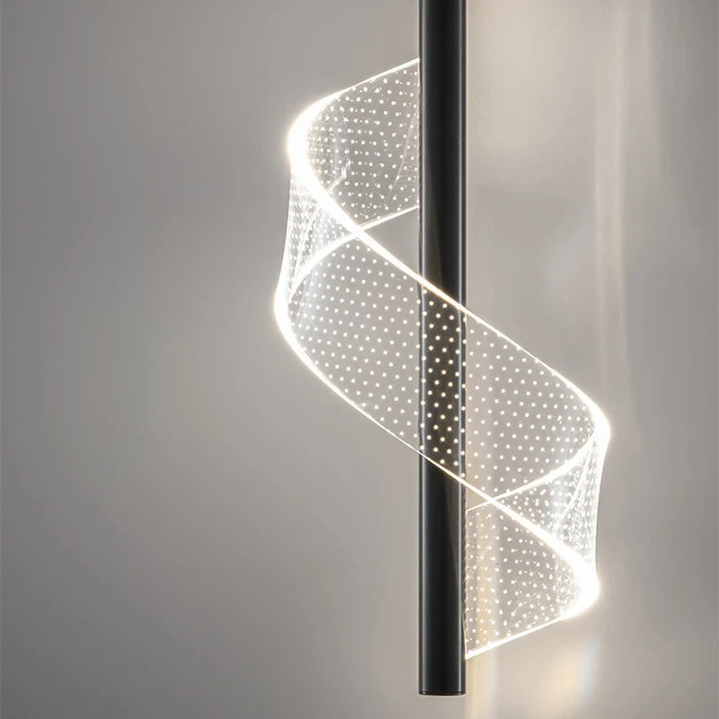 Modern Gold Pendant Light With Acrylic Shade