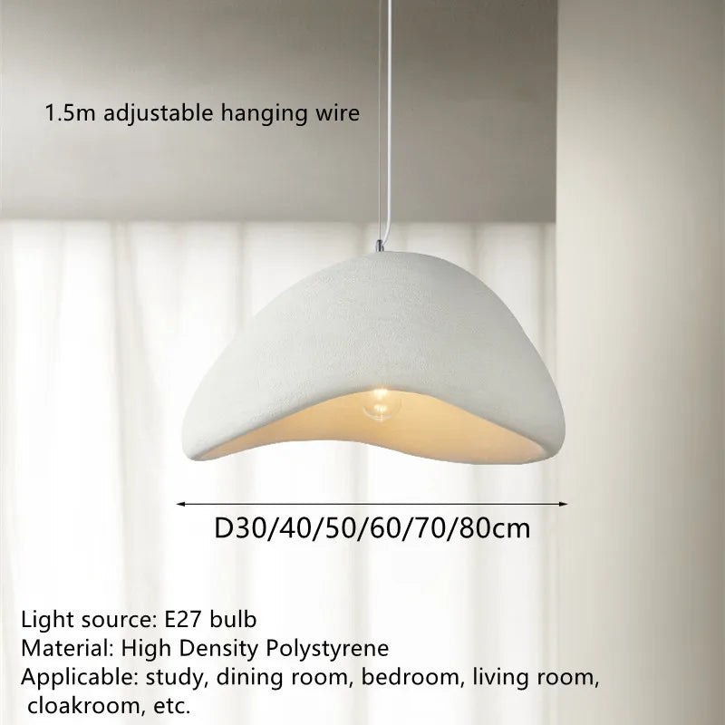 DecorBites™ Handmade Wabi Sabi LED Chandelier Modern Bedroom Lighting Pendant Lamp