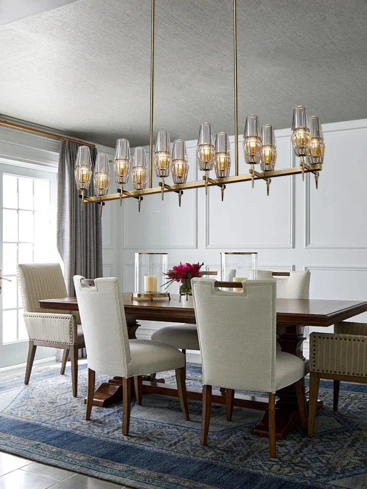 DecorBites™ Crystal Bronze Pendant Lamp for Dining Room LED Dimmable Lighting