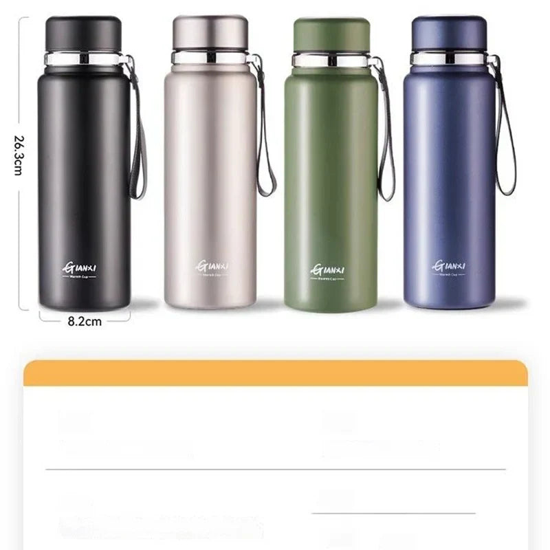 DecorBites™ 24hr Cold Cup Stainless Steel Thermos - Large Capacity Travel Thermos