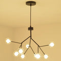 DecorBites™ Heracleum Firefly Glass Round Ball Chandelier - Luxury Staircase Dining Room Lighting