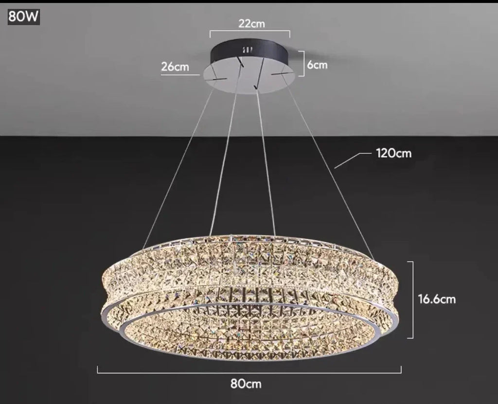 Lustre de luxe en cristal K9 DecorBites™ pour restaurant, bar, hôtel, lampes LED