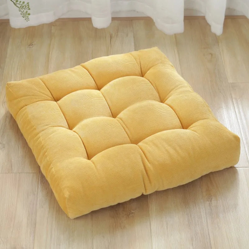 DecorBites™ Corduroy Floor Seat Cushion for Yoga Meditation & Relaxation