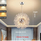 Modern Dandelion LED Lighting Pendant Lights Living Room Dining Room Bedroom pendant Lights Starry Fireball Lighting Fixtures