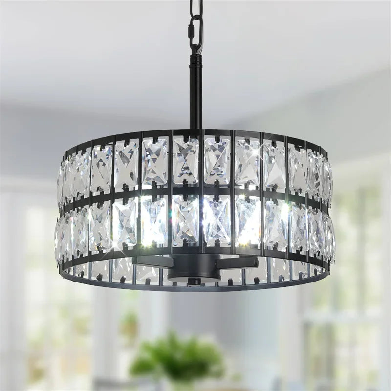 DecorBites™ Crystal LED Pendant Chandelier: Luxury Nordic Design for Kitchen, Dining Room & Bedroom