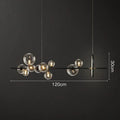 DecorBites™ Glass Ball Pendant Lamps for Dining Room Kitchen Chandelier Lighting