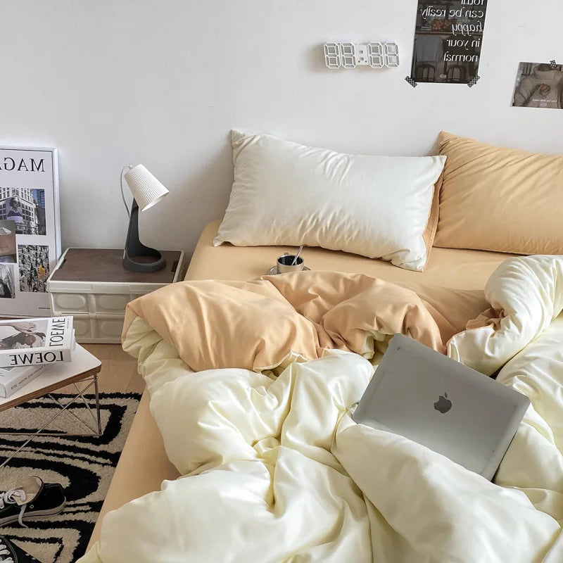 DecorBites™ Cotton Quilted Duvet Cover Soft Comforter Skin-Friendly Bedclothes