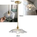 Nordic Vintage Flower Glass Pendant Light