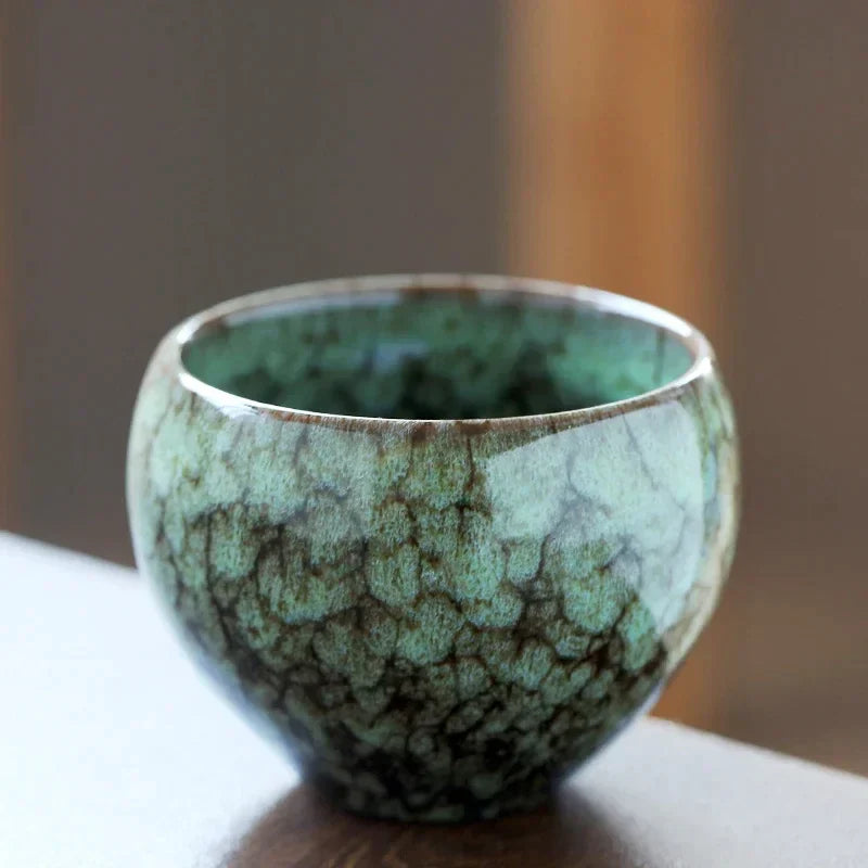 DecorBites™ 170ml Ceramic Coffee Cup Kung Fu Tea Cups Pottery Drinkware Egg Style