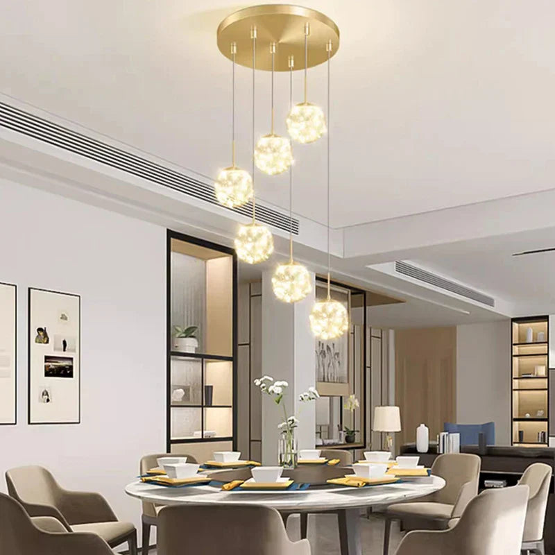 ثريات قلادة LED من DecorBites™ لديكور المنزل العصري والإضاءة الداخلية