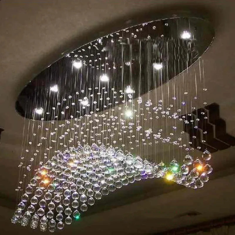 DecorBites™ Crystal Flush Mount Chandelier: Modern Contemporary Lighting Fixtures