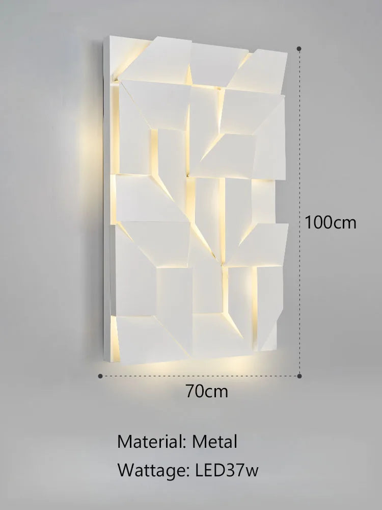 DecorBites™ Geometric Art Indoor Wall Lamp for Bedroom Living Room Staircase Home Decor