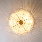 Contemporary Crystal Chain Pendant Light