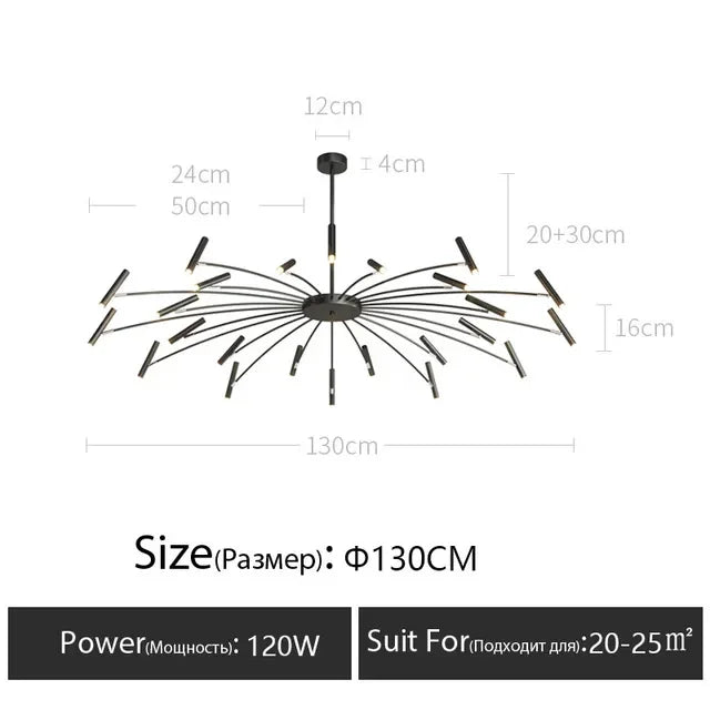 Minimalist Metal G9 Pendant Chandelier