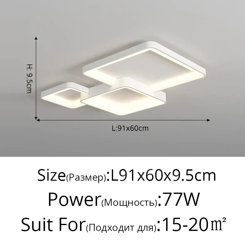ثريا DecorBites™ LED: إضاءة داخلية عصرية لغرفة النوم، المطبخ، غرفة المعيشة، وغرفة الطعام