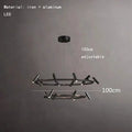 DecorBites™ Black LED Spot Chandelier: Modern Minimalist Rotatable Hanging Lamp for Home Decor