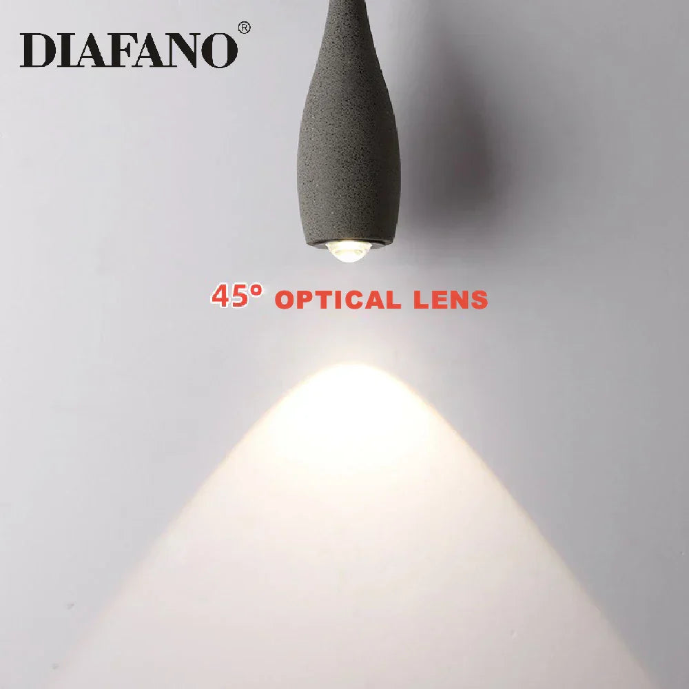 DecorBites™ Cement Pendant Light LED Industrial Retro Ceiling Lamp Hanging Lights