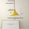 DecorBites™ Iron Lampshade LED Pendant Lights, Adjustable Modern Hang Lamp