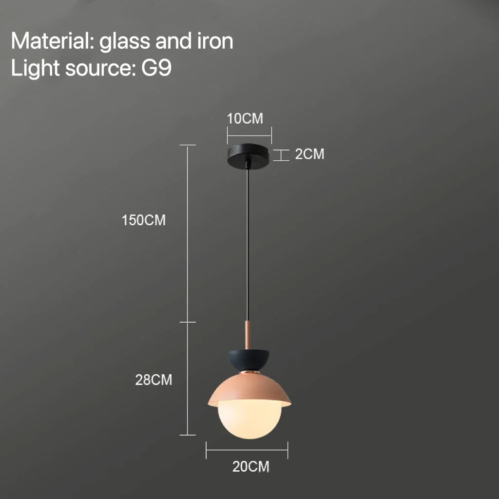 DecorBites™ Glass Ball Pendant Lamp: Modern Nordic Light Fixture for Home Decor, Kitchen, Dining, Bedroom