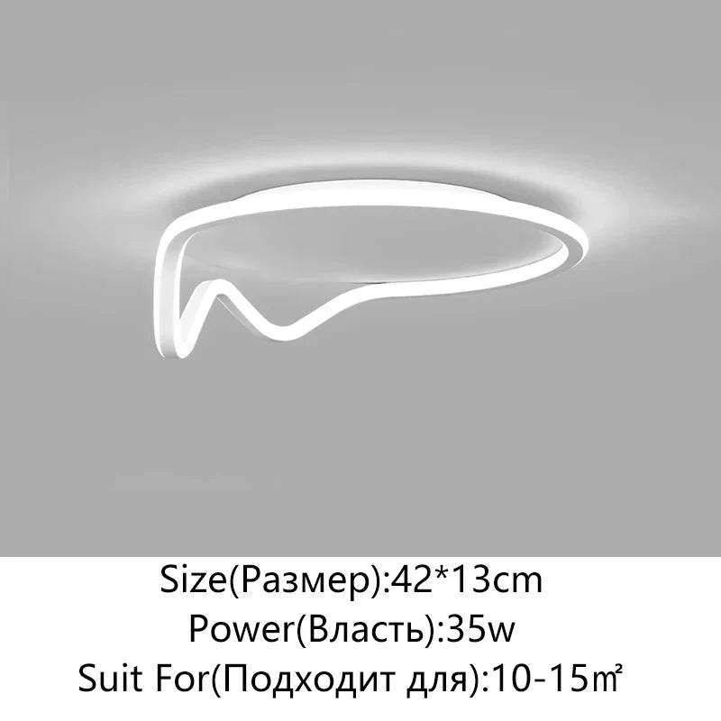 مصباح سقف LED دائري Geometry من DecorBites™ لديكور المنزل