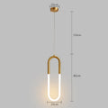 مصباح متدلي LED ذهبي أسود DecorBites™: رأس واحد/مزدوج، مصباح معلق بخط طويل