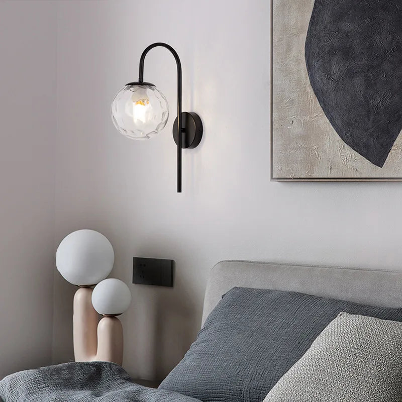 DecorBites™ Glass Ball LED Wall Light for Living Room Bedroom Staircase Corridor